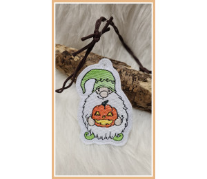 Stickserie ITH - Halloween Gnomes Anhänger